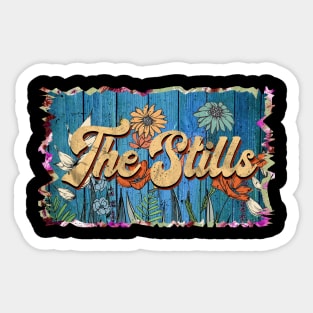 Vintage Stills Name Flowers Limited Edition Classic Styles Sticker